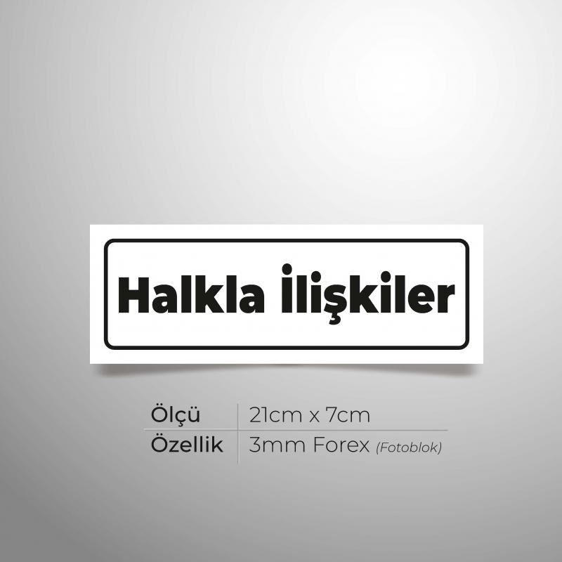 Halkla İlişkiler Yönlendirme Levhası