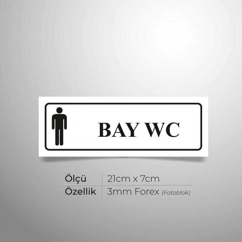 Bay WC Yönlendirme Levhası