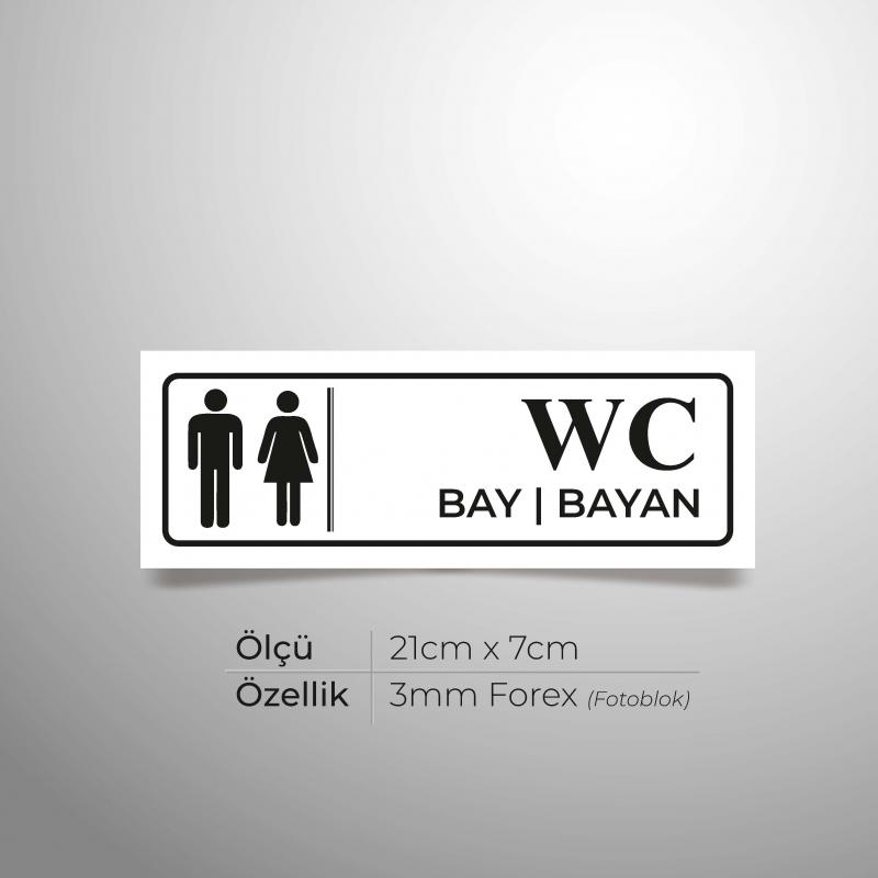 Bay/Bayan WC Yönlendirme Levhası