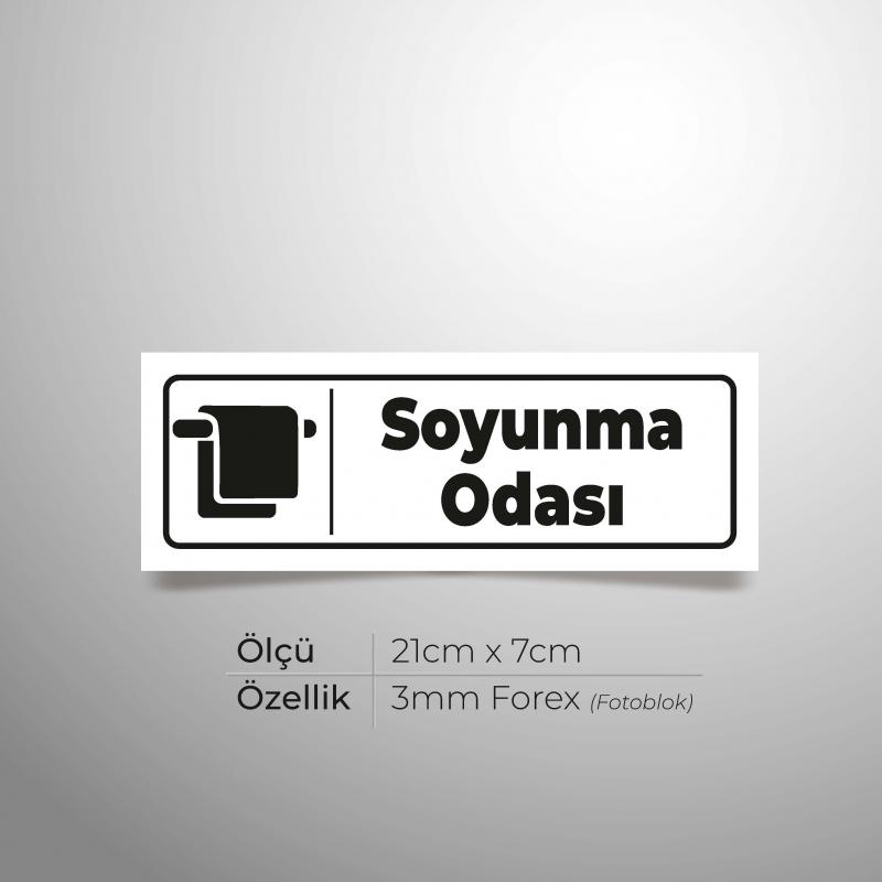 WC Soyunma Odası Yönlendirme Levhası