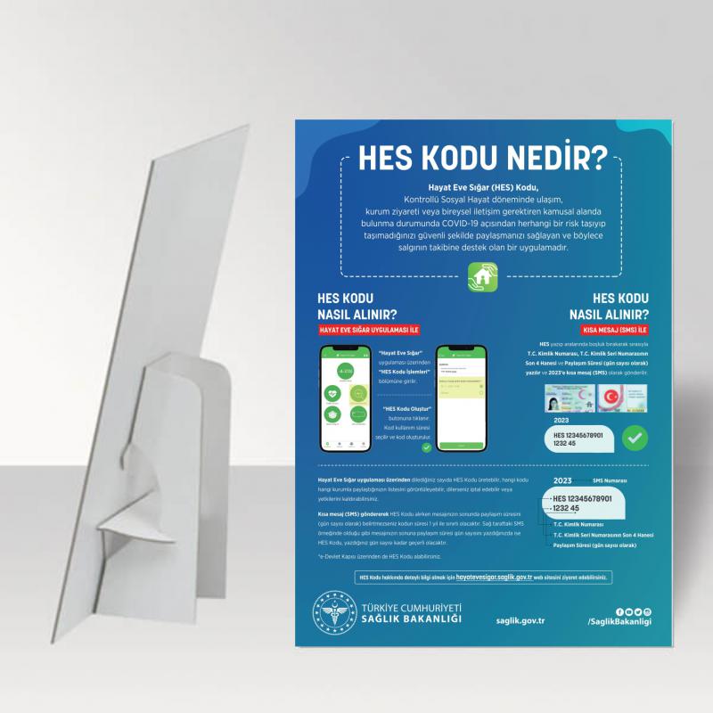 Covid-19 Hes Kodu Nedir? Ayaklı Pano