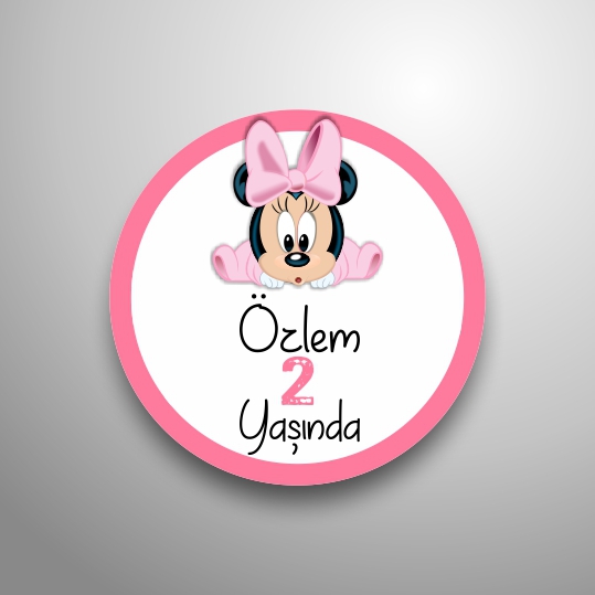 Doğum Günü Mini Mouse Figürlü