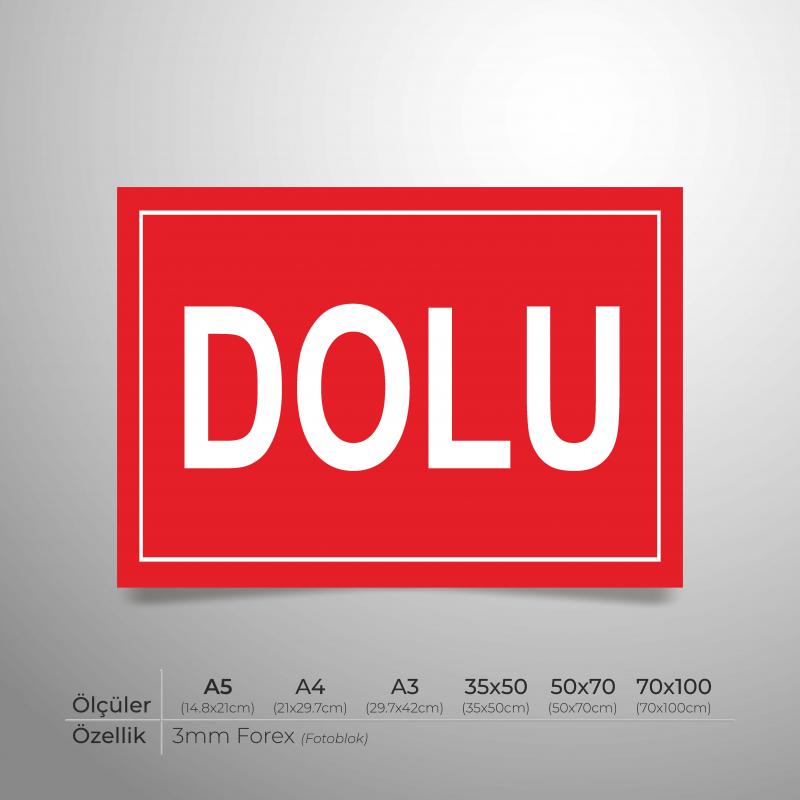 Dolu Yönlendirme Levhası