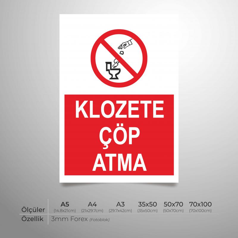 Klozete Çöp Atma 