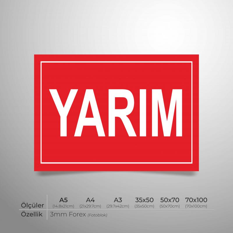 Yarım Yönlendirme Levhası